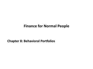 Behavioral Portfolios in Finance