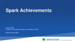 Spark Achievements Gemma Miner Incentives & Recognition Advisory Committee Co-Chair