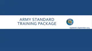 Army Standard Training Package for Estate Planning and Family Care Plans