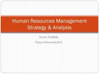 Strategic Management Process and Goal Setting in Human Resources