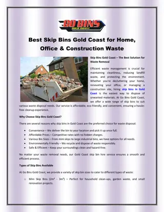 Best Skip Bins Gold Coast for Home, Office & Construction Waste