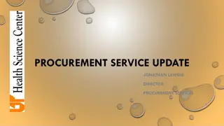 Enhancing Procurement Services at UTHSC: Updates on Training, Diversity Initiatives, and Concur Travel System