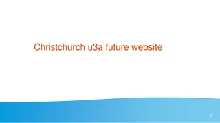 Insight into Christchurch U3A Future Website and Beacon Systems
