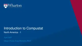 Introduction to Compustat North America Database
