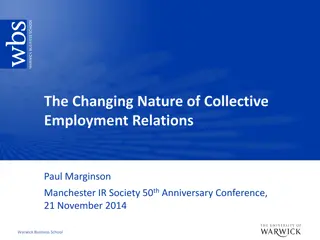 Changing Nature of Collective Employment Relations - Insights on Evolution and Challenges
