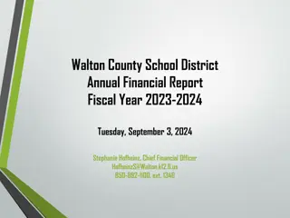 Walton County School District Financial Report FY 2023-2024 Analysis