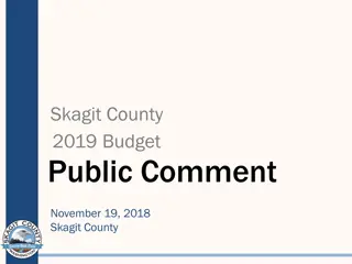 Skagit County 2019 Budget Process and Services Overview