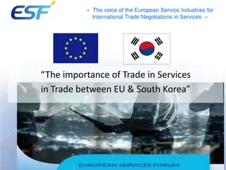 European Service Industries in International Trade Negotiations: Importance of Services Trade