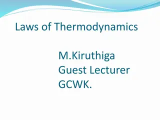 Laws of Thermodynamics and Their Practical Applications