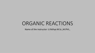 Organic Reactions and Chemical Tests