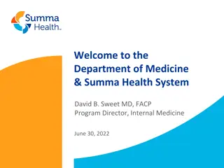 Insights for Success in Medical Residency at Summa Health System