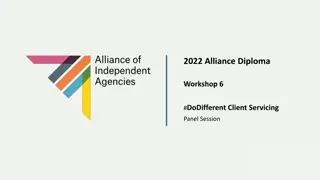 2022 Alliance Diploma Workshop 6: #DoDifferent Client Servicing Panel Session