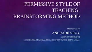 Permissive Style of Teaching: Brainstorming Method Explained