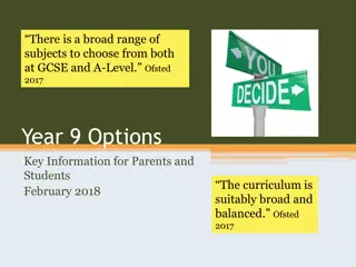 Choosing GCSE Options: Subjects, Process, and Offer Tailoring