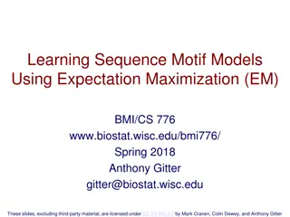 Sequence Motif Models with Expectation Maximization