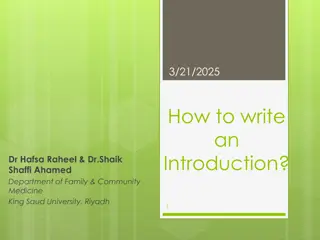 Crafting an Impactful Scientific Introduction