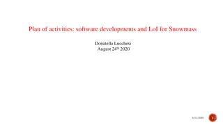 Snowmass Software Development and LoI Activities Overview