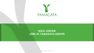 Exciting Career Opportunities at Yamagata Europe - Join Us Now!