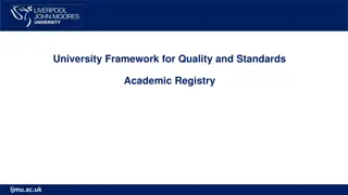 Quality Assurance Framework at LJMU