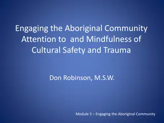 Impact of Trauma on the Aboriginal Community