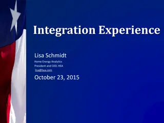 Home Energy Analytics: Integration Experience and Recommendations