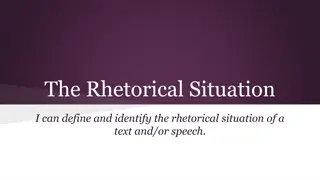 The Rhetorical Situation: Elements and Examples