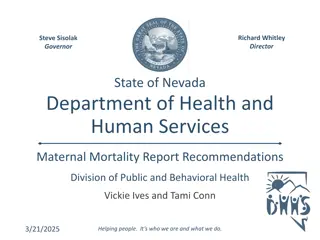 Maternal Mortality Review Committee Overview