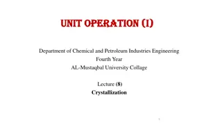 Crystallization Process in Chemical Engineering
