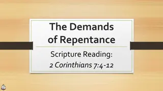 Demands of Repentance: Understanding the Call to Change