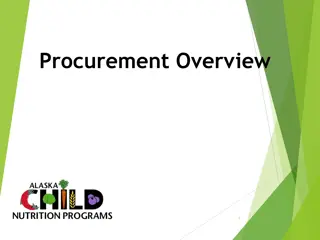 Procurement Requirements and Internal Controls