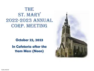 St. Mary Annual Corporate Meeting Summary