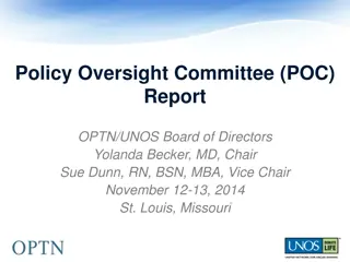 Proposal for Policy Oversight Committee Changes