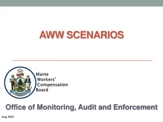 Office of Monitoring, Audit and Enforcement Scenarios Aug 2023