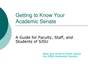SJSU Academic Senate Structure and Members