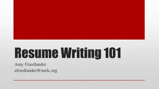 Crafting an Effective Resume to Impress Employers