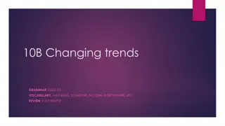 Changing Trends in Grammar: Used To and Vocabulary Review