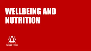 Wellbeing, Nutrition, and Balanced Diets