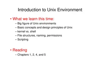 Unix Environments: Core Concepts and Design Principles