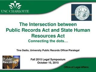 The Intersection of Public Records Act and State Human Resources Act in North Carolina