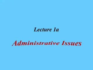 Chemistry Lab Course Overview and Administrative Issues