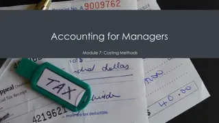 Costing Methods in Accounting for Managers
