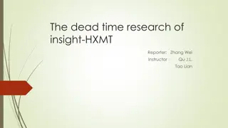 Dead Time Research in HXMT - Insight by Zhang Wei