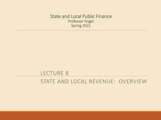 State and Local Public Finance Revenue
