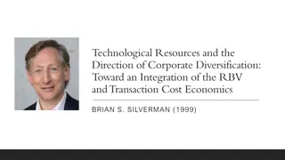 Technological Resources and Corporate Diversification