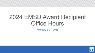 EMSD Grant Program Requirements and Guidelines for Funding Recipients