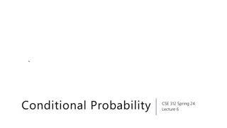 Conditional Probability with Examples in CSE 312 Spring 24 Lecture 6