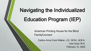 Navigating the Individualized Education Program (IEP) Steps
