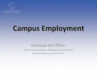 Campus Employment Guidelines and Financial Aid Information