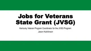 Kentucky JVSG Program: Supporting Veterans in Employment and Training