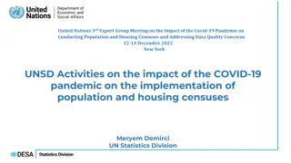 Impact of COVID-19 on Population and Housing Censuses: Insights from UNSD Surveys